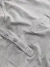 Calvin Klein MODAL S/S HENLEY, P7A Gri Erkek T-Shirt & Polo