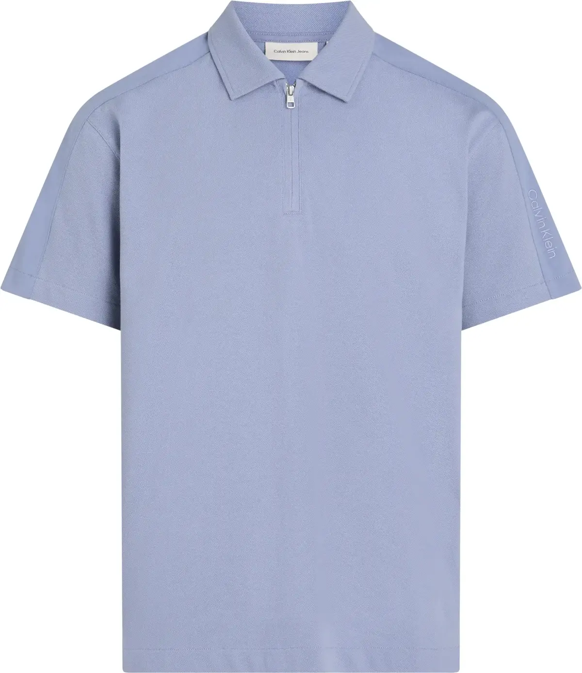 Calvin Klein LOGO TAPE POLO, CKG Mavi Erkek T-Shirt & Polo