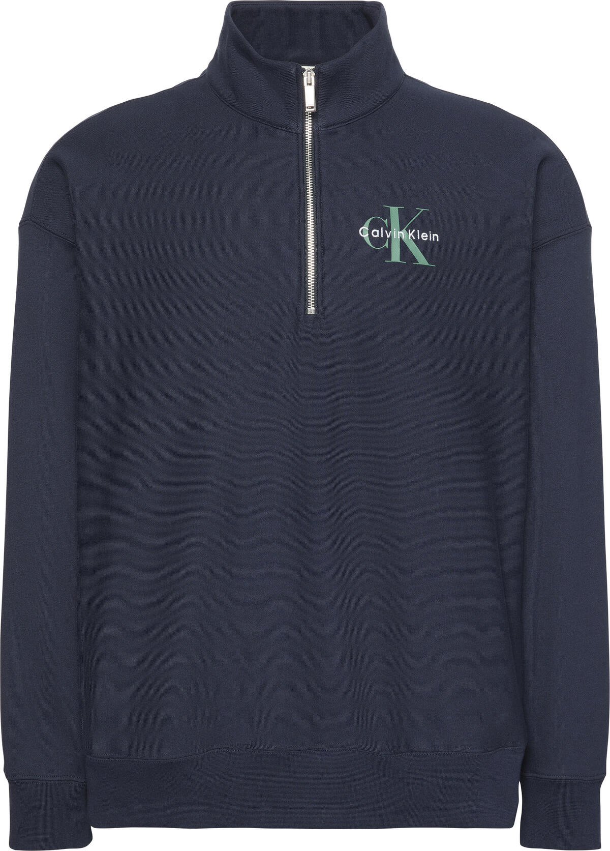 Calvin Klein LS EU 350TERRY MICRO MONOLOGO QT Mavi Erkek Sweatshirt Calvin Klein LS EU 350TERRY MICRO MONOLOGO QT Mavi Erkek Sweatshirt