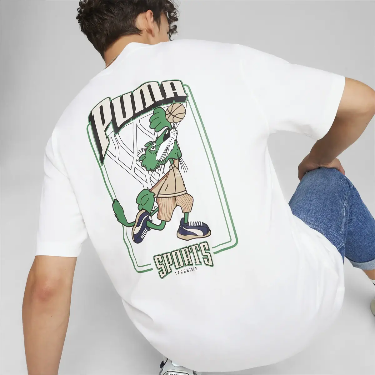 Puma TEAM FOR THE FANBASE Graphic Tee Beyaz Erkek T-Shirt