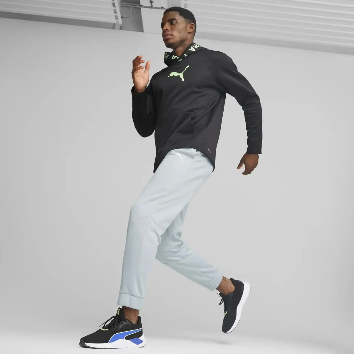 Puma Traın Pwr Fleece Hoodıe Siyah Erkek Koşu Ve Yürüyüş Hoodie