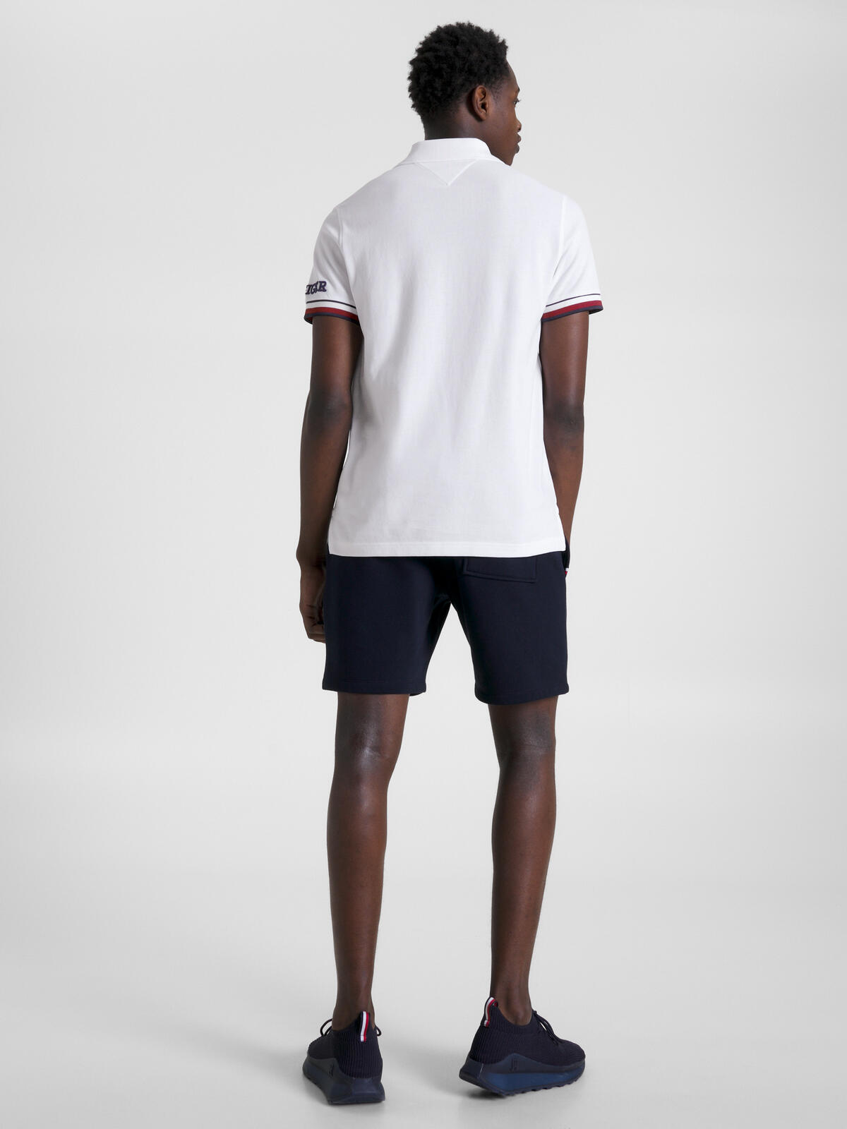 Tommy Hilfiger MONOTYPE GS CUFF SLI Erkek Beyaz Polo T-Shirt