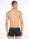 Tommy Hilfiger 3P TRUNK SHINE WB, 0YZ Siyah 3'lü Erkek Boxer