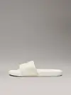 Calvin Klein SLIDE MONOGRAM HARDW, AEO Krem Kadın Terlik