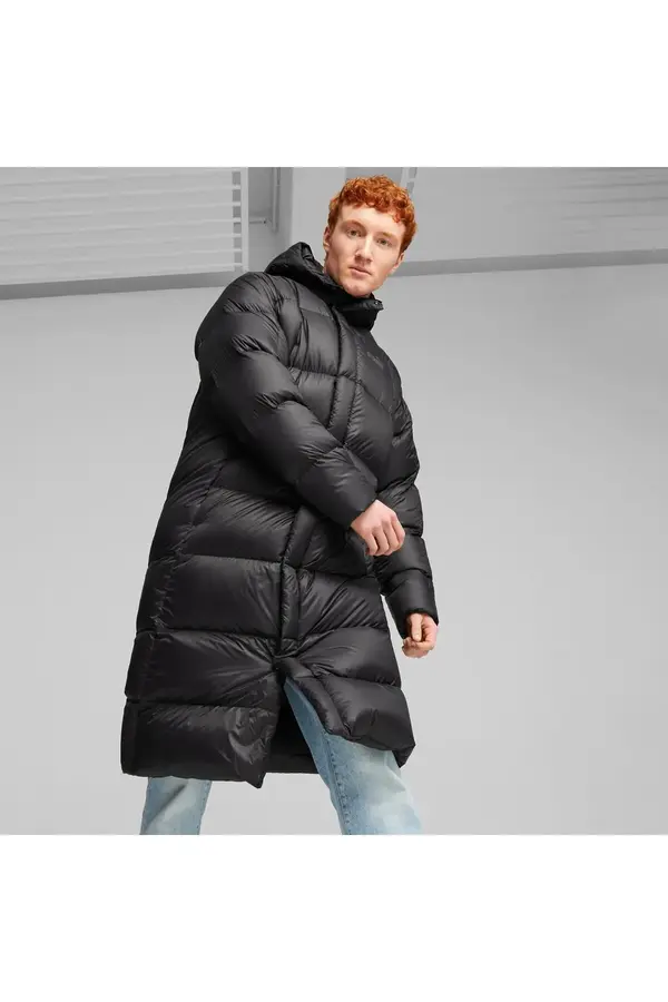 Puma Lightweight Hooded Down Coat Siyah Erkek Kaban