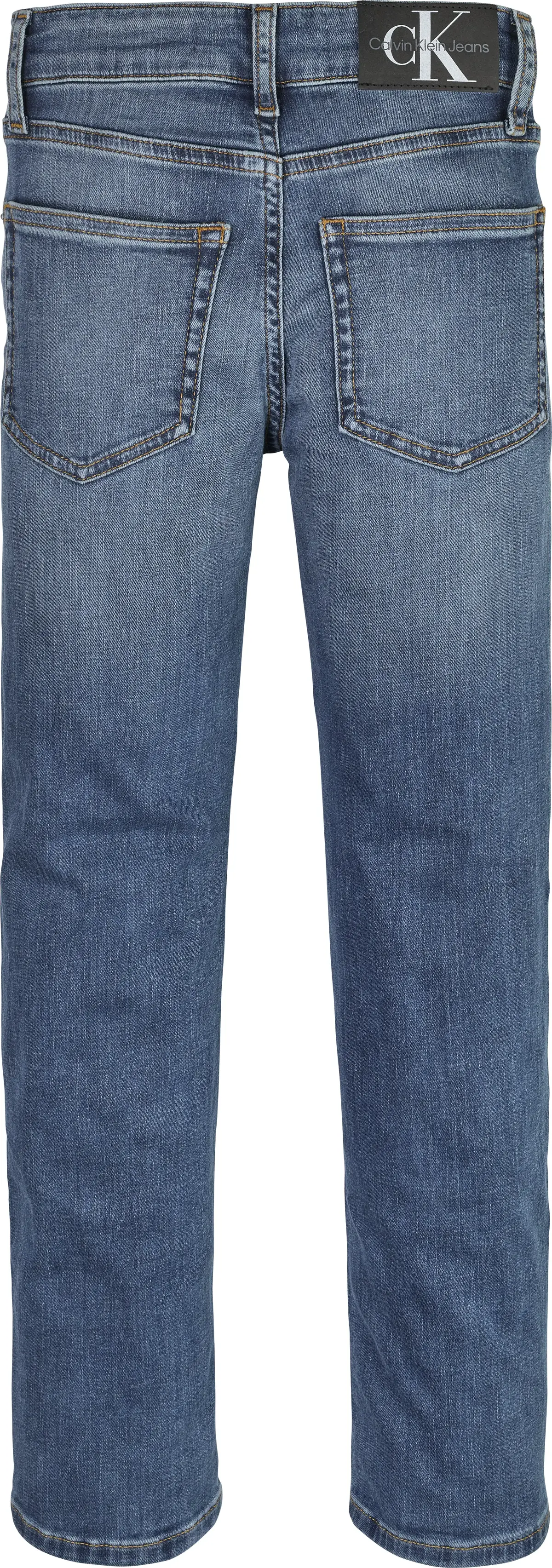 Calvin Klein REG STRAIGHT ESS MID Erkek Mavi Kot Pantolon