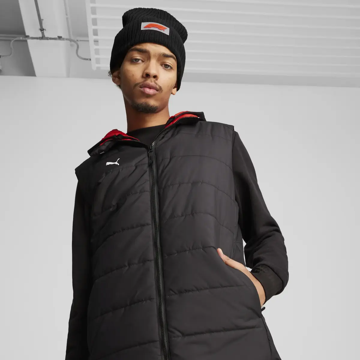 Puma F1 Beanie Siyah Erkek Eldiven-Atkı-Bere