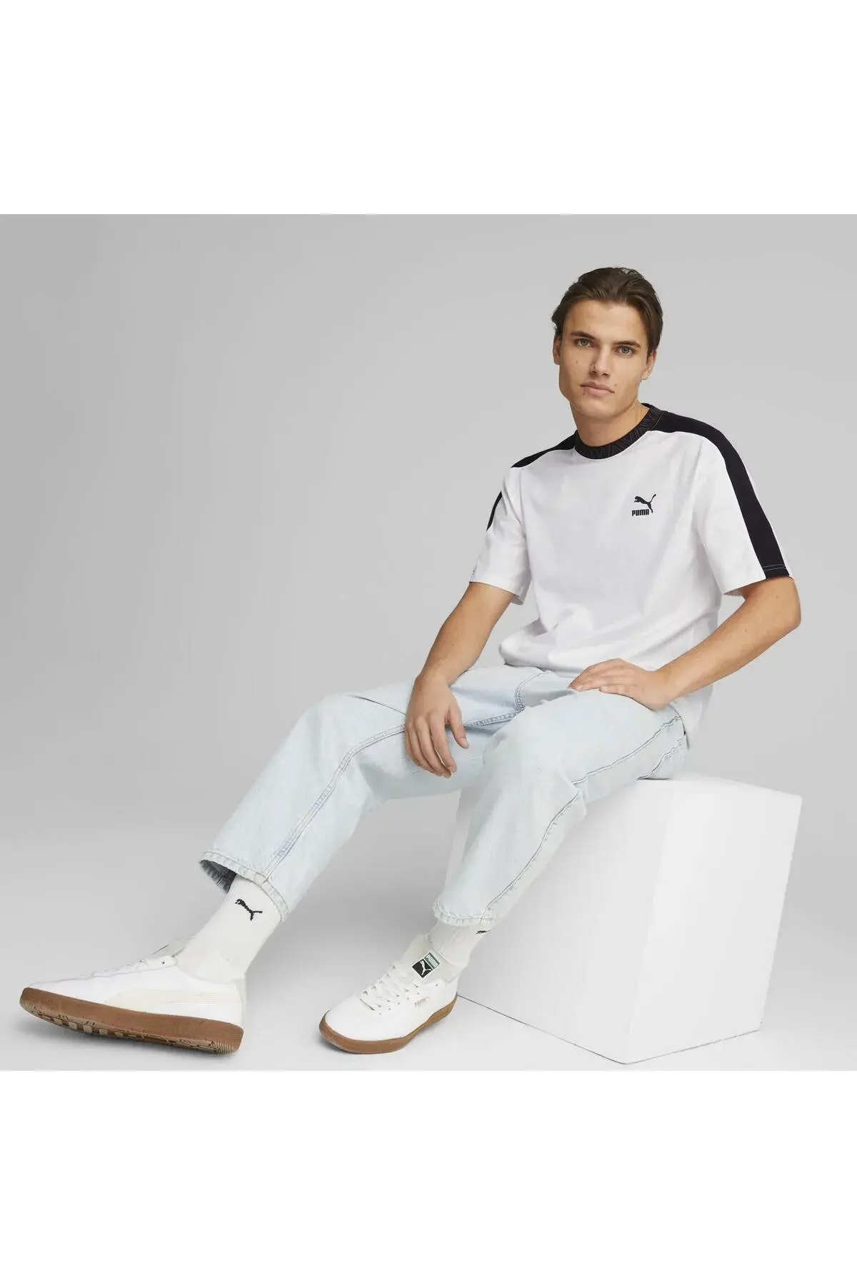 Puma T7 TREND 7ETTER Tee Beyaz Erkek T-Shirt