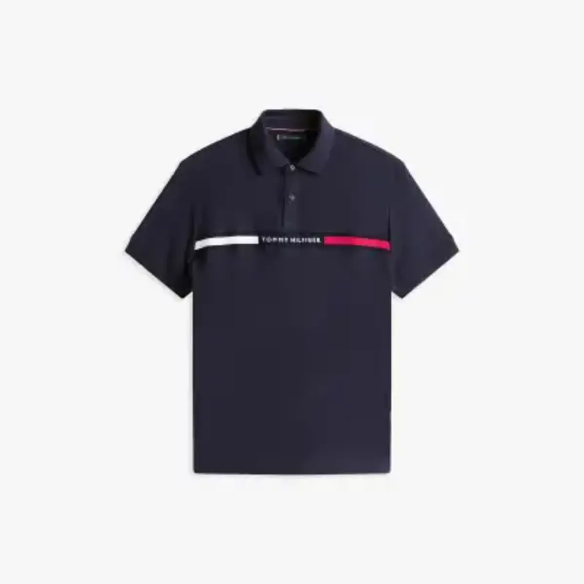 Tommy Hilfiger HILFIGER CHEST INSER, DW5 Siyah Erkek T-Shirt & Polo