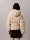 Calvin Klein SHINE PUFFER JACKET Krem Kadın Şişme Mont