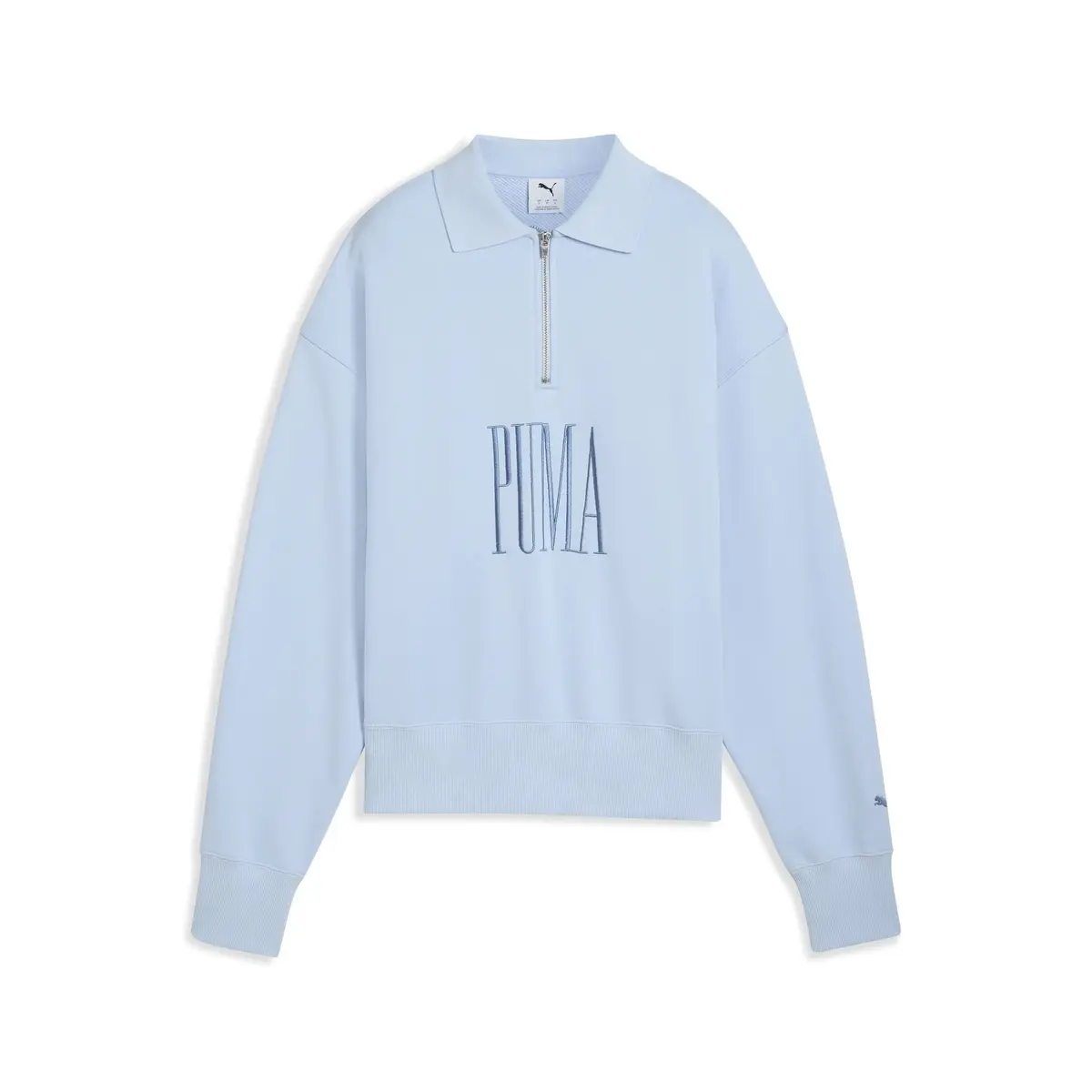 Puma PREMIUM ESS Polo Crew Yeşil Kadın Sweatshirt