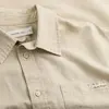 Calvin Klein LINEN COTTON S/S SHI, PF0 Bej Erkek Gömlek