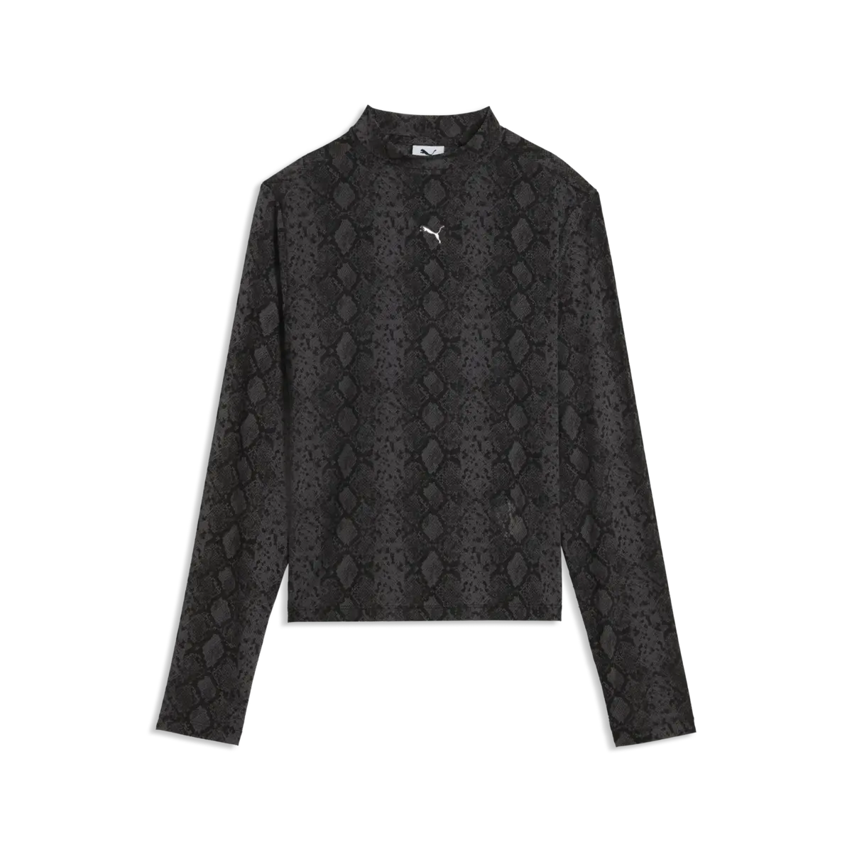 PUMA SNAKE PACK AOP Mesh Tee Siyah Kadın T-Shirt