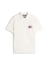 Tommy Hilfiger HILFIGER FLAG REG PO, Z00 Beyaz Erkek Polo T-Shirt