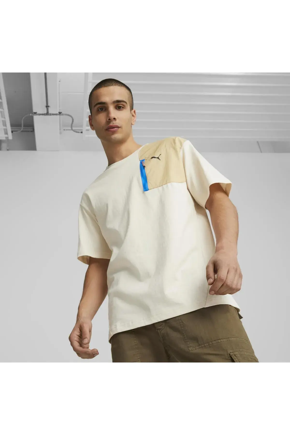 Puma OPEN ROAD Tee Kırık Beyaz Erkek T-Shirt