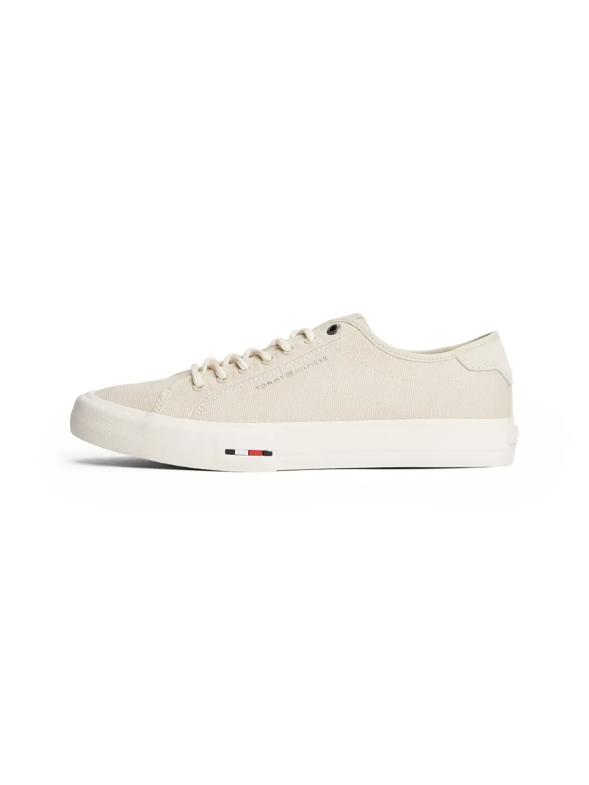 Tommy Hilfiger TH HI VULC STREET CA Bej Erkek Spor Ayakkabı & Sneaker