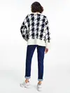 Tommy Hilfiger HOUNDSTOOTH RELAXED Kadın Bej Kazak