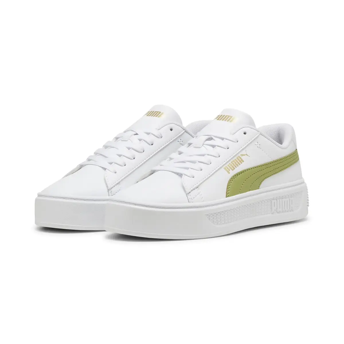 Puma Smash Platform v3 Beyaz Kadın Günlük Spor Ayakkabı