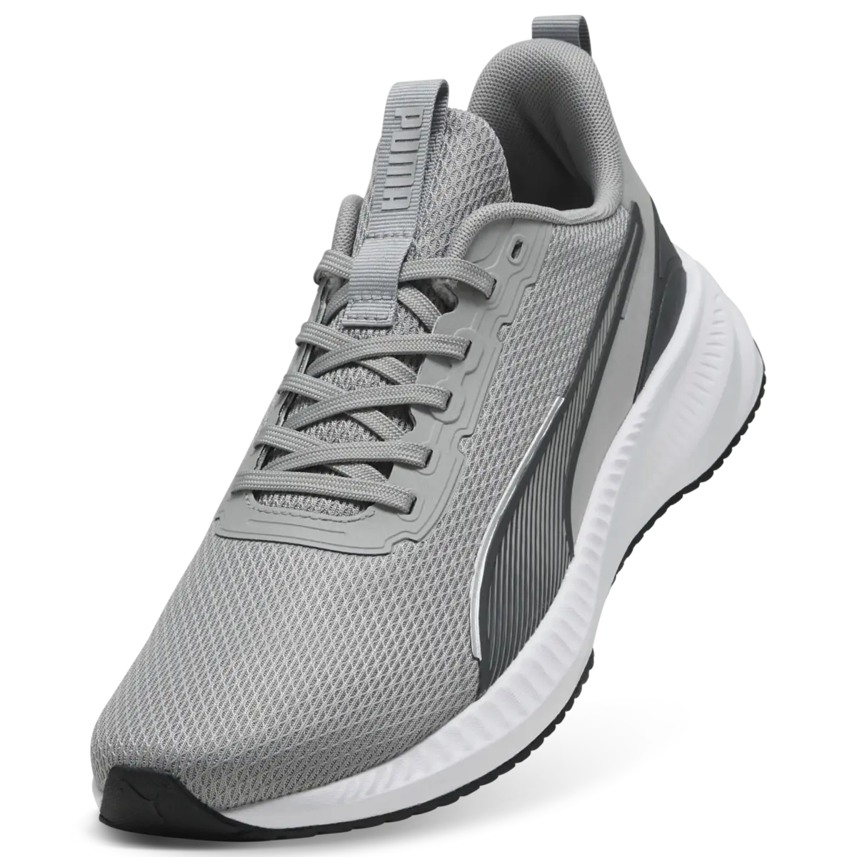 PUMA Flyer Lite 3 Gray Echo-Shadow Gray-PUMA Gri Erkek Yürüyüş ve Koşu Ayakkabısı