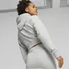 Puma CLASSICS Cropped Hoodie Gri Kadın Sweatshirt