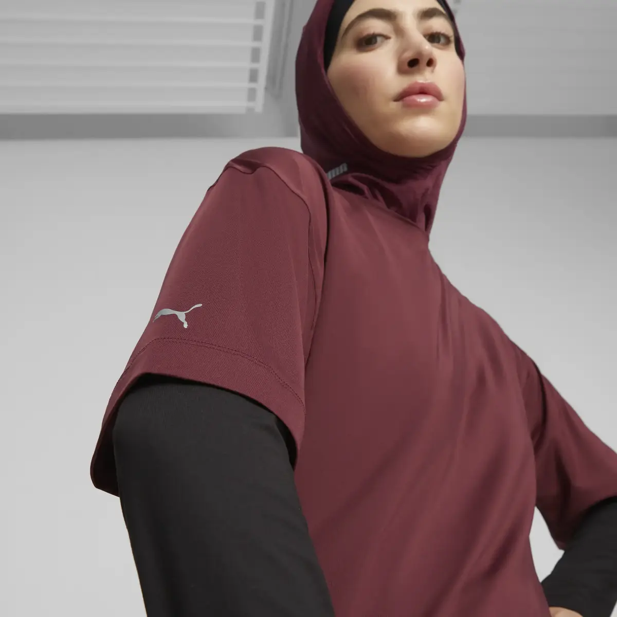 Puma Modest Oversized Tee Bordo Kadın T-Shirt