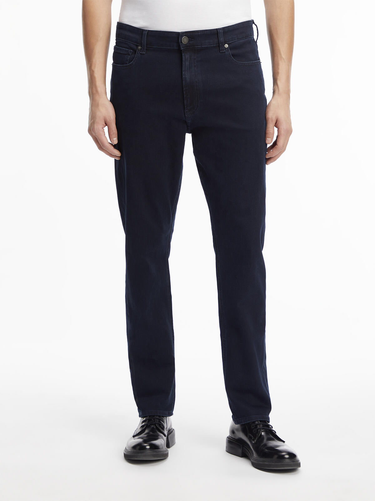 Calvin Klein TAPERED BLUE BLACK Erkek Lacivert Kot Pantolon