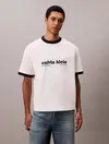 Calvin Klein SS RETRO LOGO RINGER 16S RLXD TE Bej Erkek Tişört Calvin Klein SS RETRO LOGO RINGER 16S RLXD TE Bej Erkek Tişört