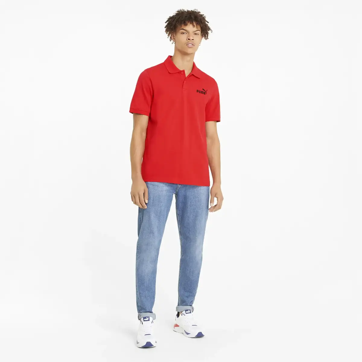 Puma ESS Pique Polo Kırmızı Erkek Polo T-Shirt