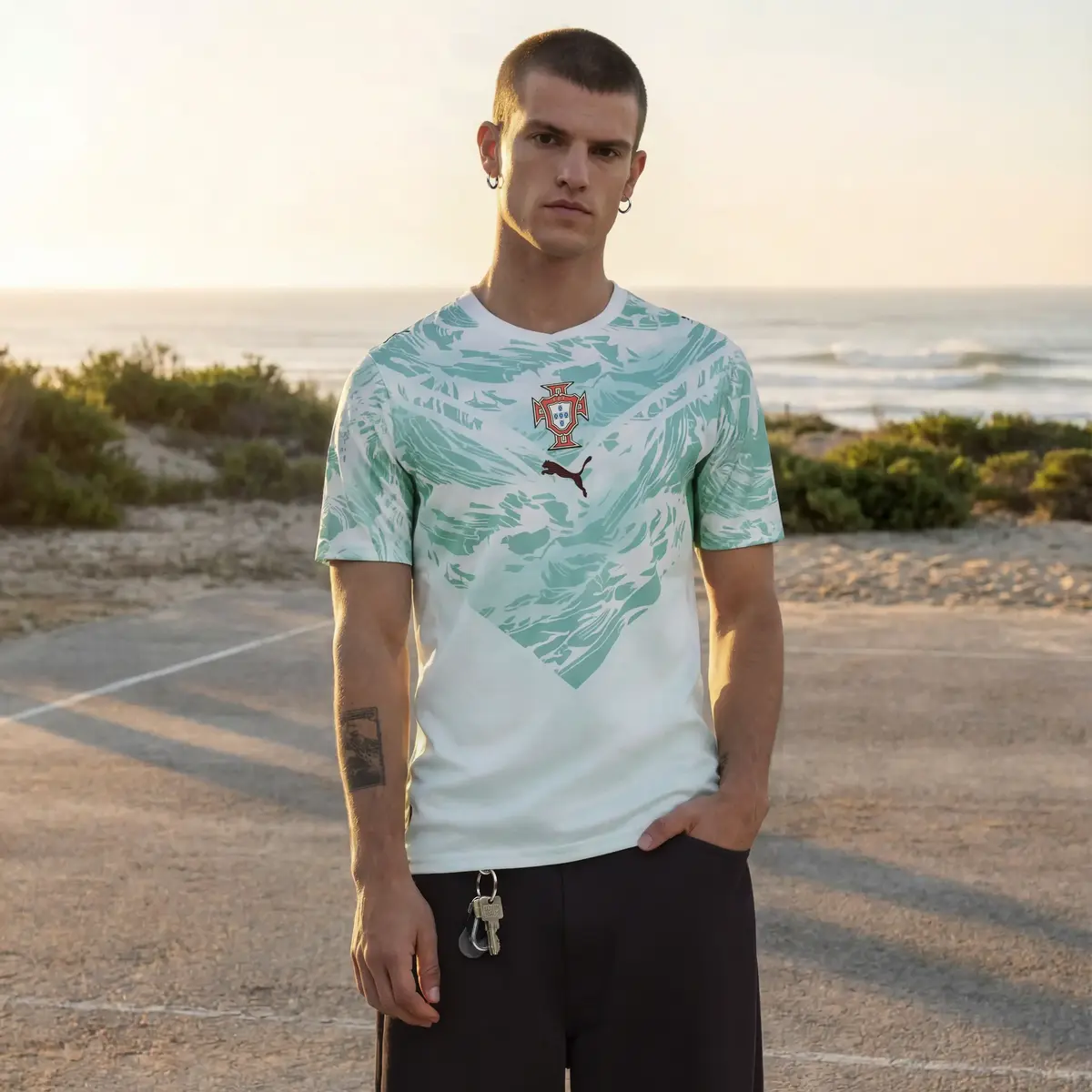 PUMA FPF Away Jersey Replica Yeşil Erkek Forma
