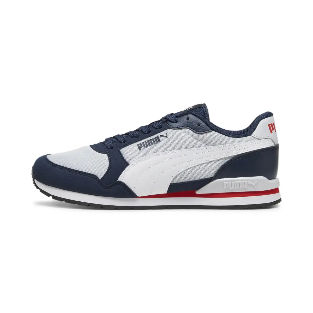 Puma ST Runner v3 Mesh Gri-Lacivert Erkek Günlük Spor Ayakkabı