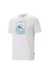 Puma Graphıcs Wave Tee Beyaz Erkek Tişört