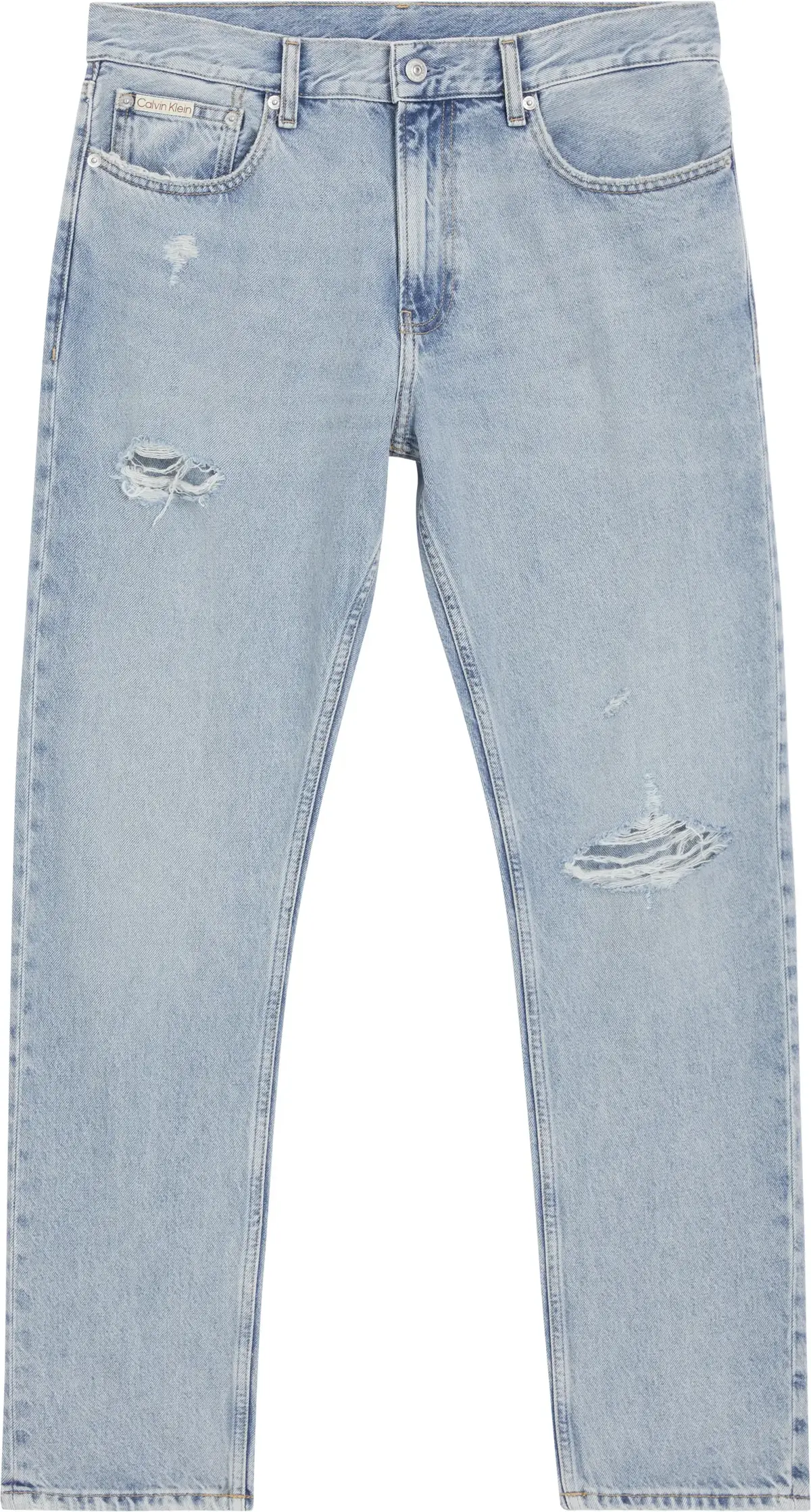 Calvin Klein SLIM STRAIGHT Erkek Mavi Kot Pantolon