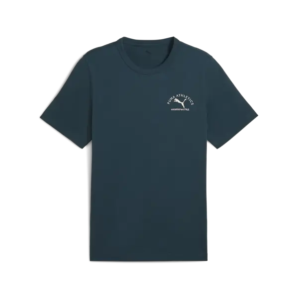 Puma CLASS Graphic Tee Mavi Erkek Grafik Baskılı Tişört
