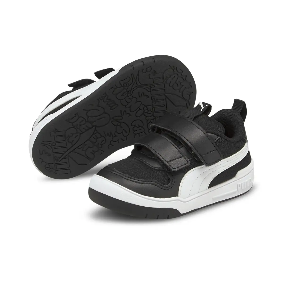 Puma Multiflex Mesh V Inf Siyah Çocuk Çocuk Günlük Spor Ayakkabı