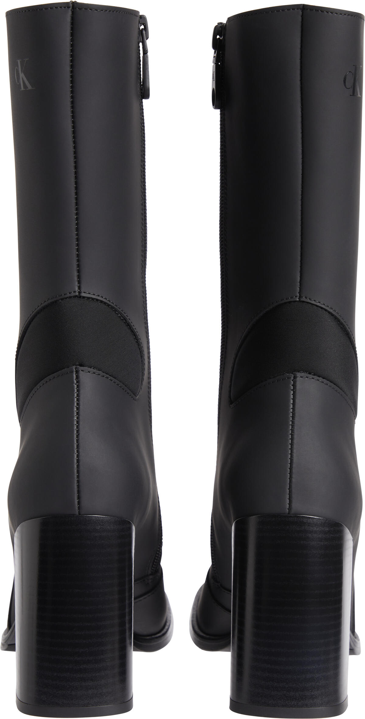 Calvin Klein HEEL ZIP BOOT LTH WN Kadın Siyah Bot