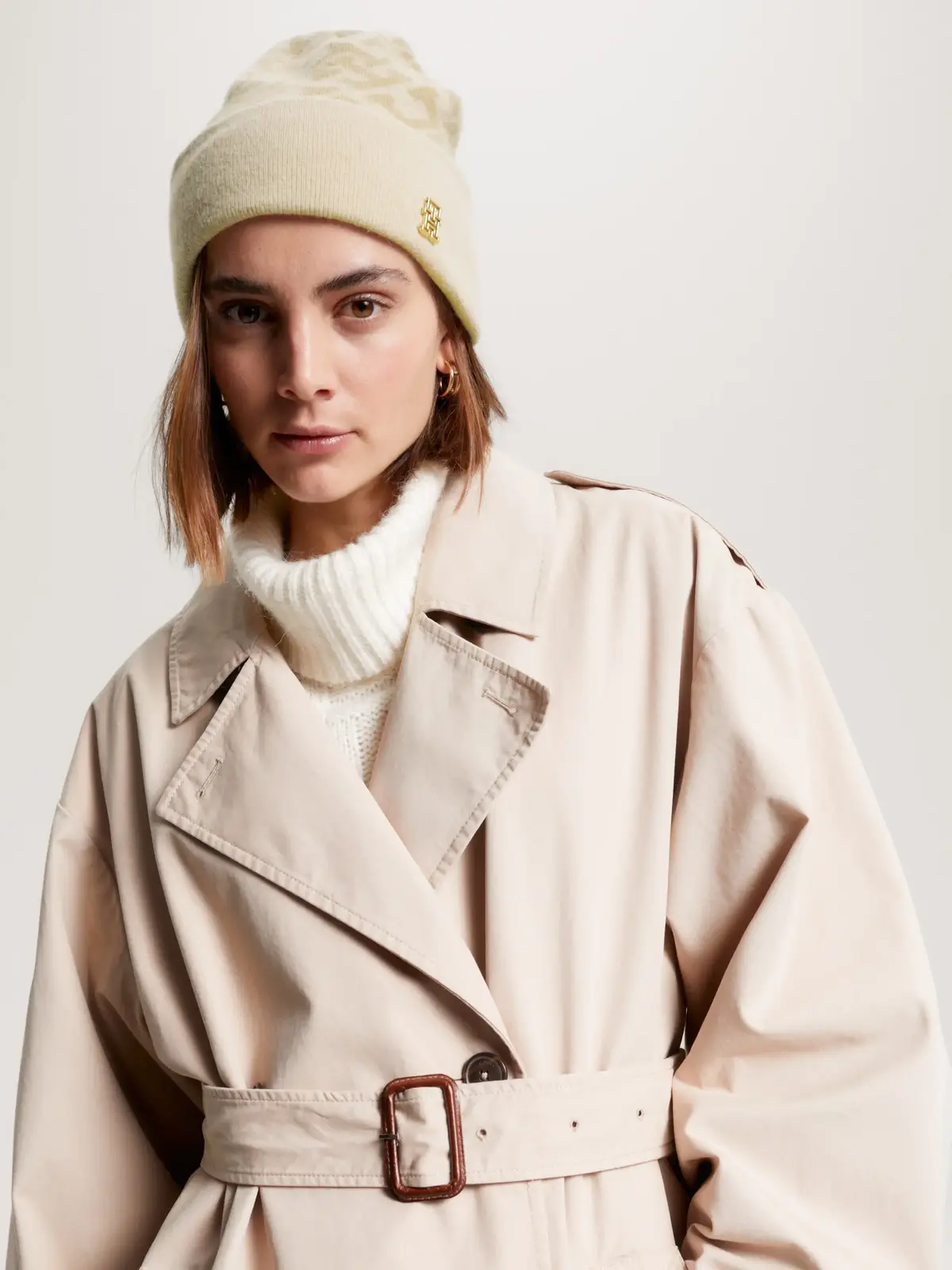 Tommy Hilfiger MONOGRAM ALL OVER BE Kadın Krem Bere