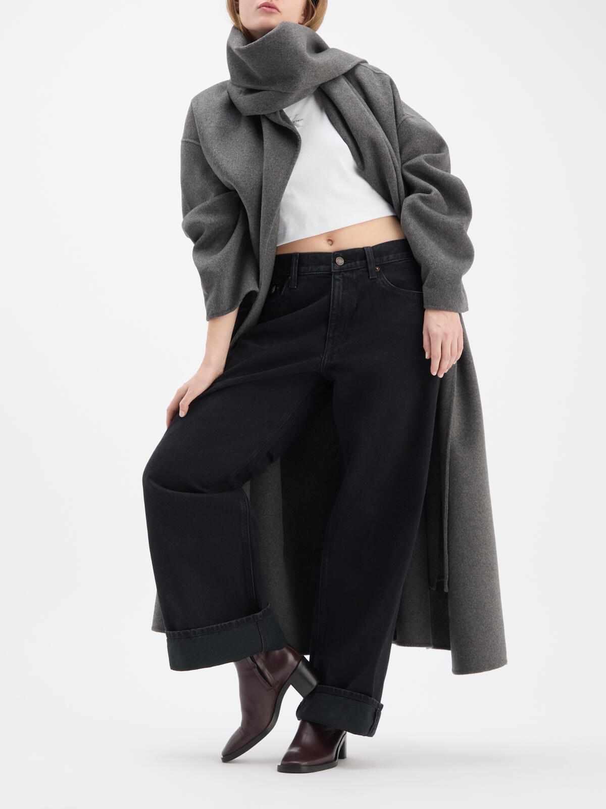 Calvin Klein BLOCK HEEL ZIP BOOT LTH Mor Kadın Bot