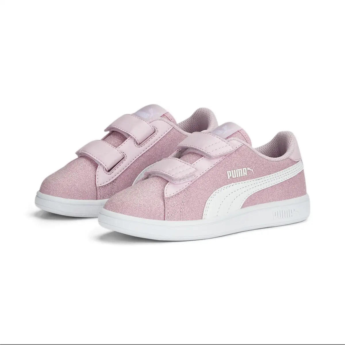 Puma Smash v2 Glitz GlamV PS Pembe Çocuk Günlük Spor Ayakkabı