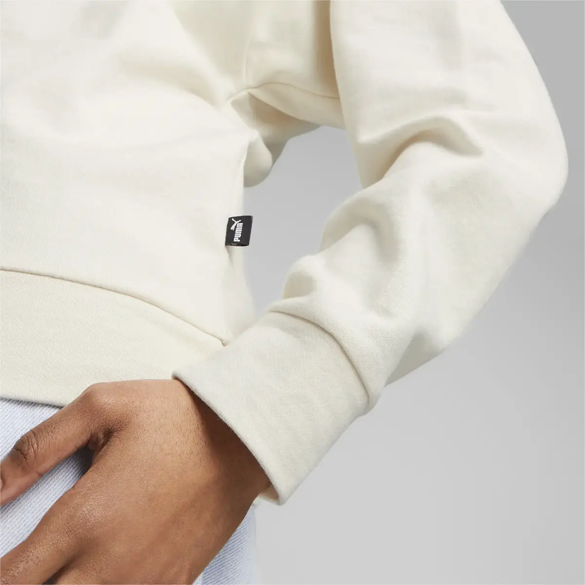 Puma BETTER ESSENTIALS Crew Bej Kadın Sweatshirt
