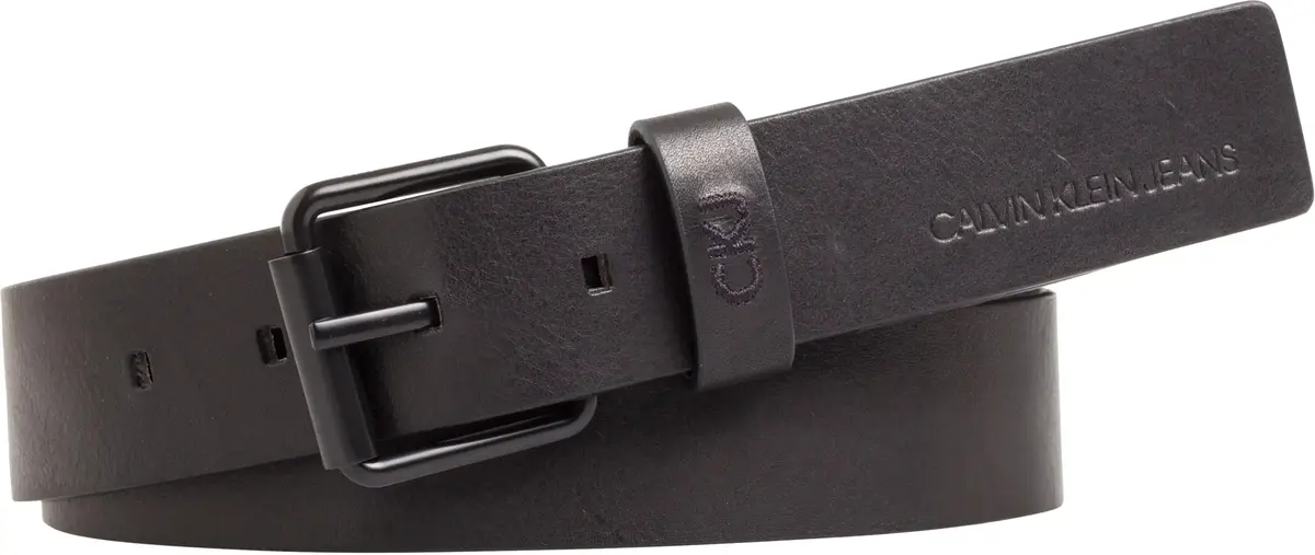 Calvin Klein J 3.5CM ADJ LEATHER Erkek Siyah Kemer