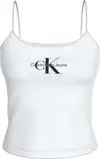 Calvin Klein MONOLOGO STRAPPY TAN, YAF Beyaz Kadın T-Shirt & Polo