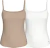 Tommy Hilfiger 2 PACK CAMI, 0VD Beyaz Kadın T-Shirt & Polo