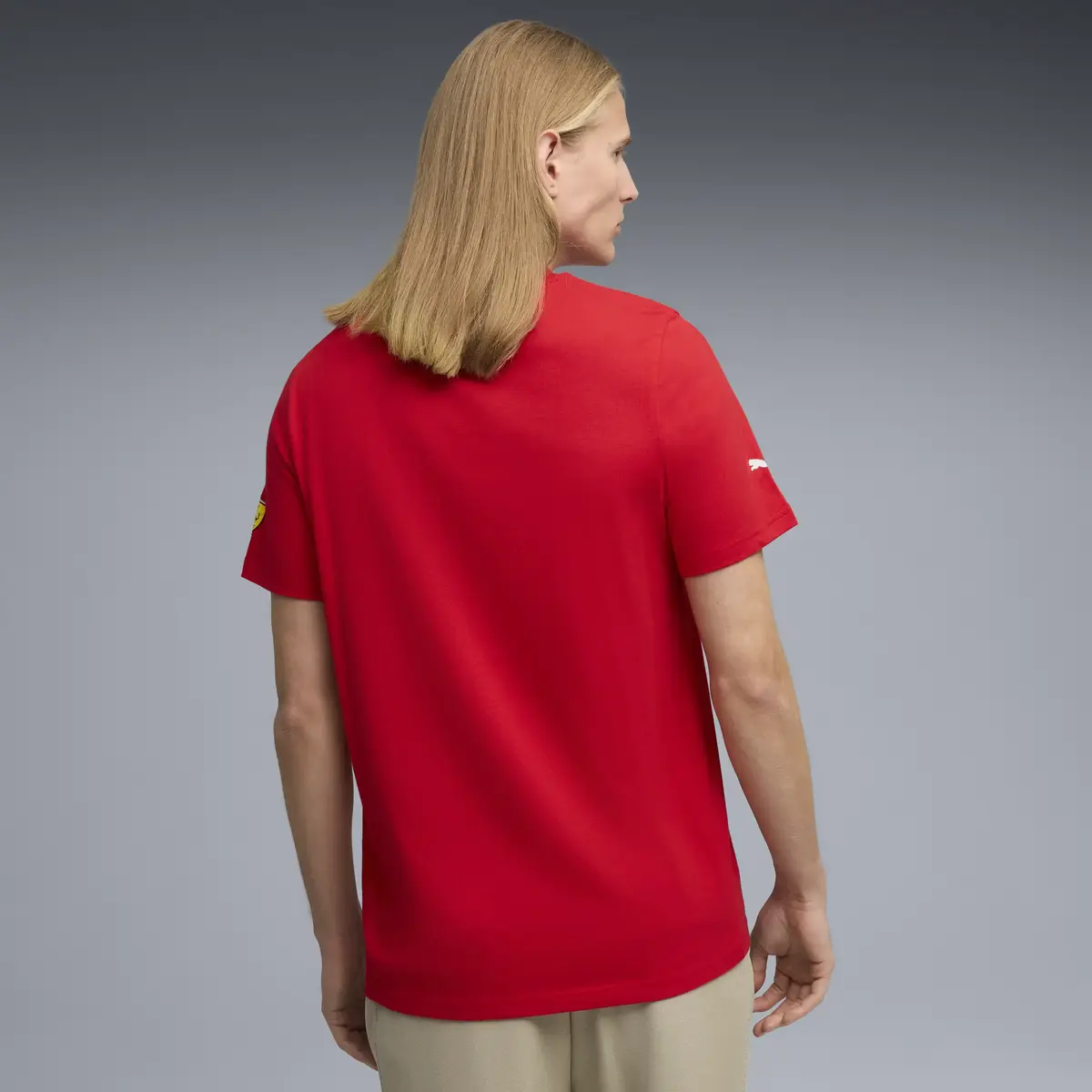 Puma Ferrari Tonal Shield Tee Kırmızı Erkek T-Shirt