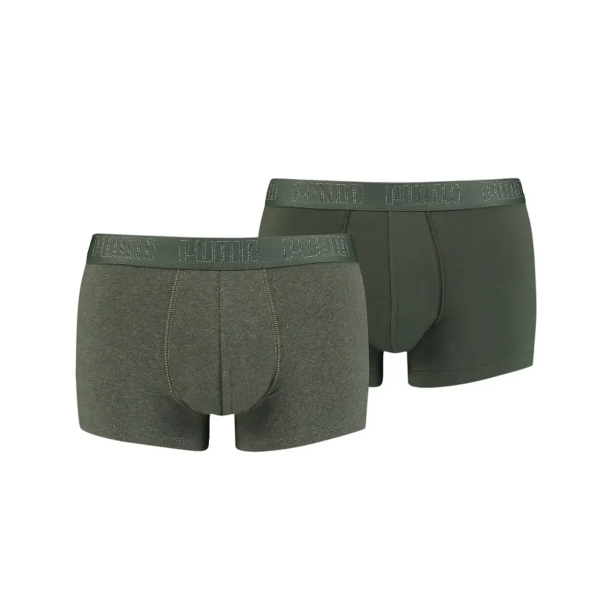 Puma PUMA BASIC TRUNK 2P green melange Yeşil Erkek 2'li Boxer