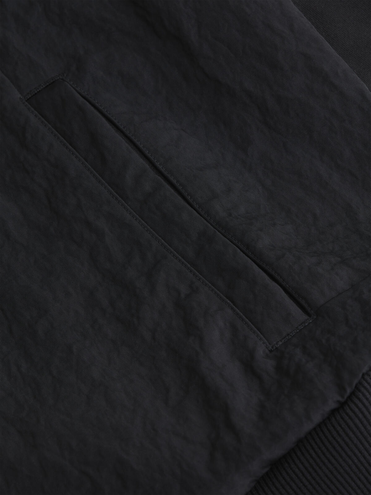 Calvin Klein MIX MEDIA NYLON INTE Erkek Siyah Sweatshirt