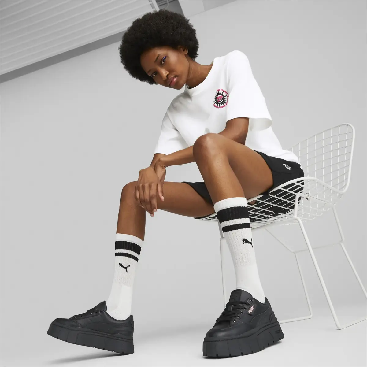 Puma Mayze Stack Lthr Wns Siyah Kadın Günlük Spor Ayakkabı