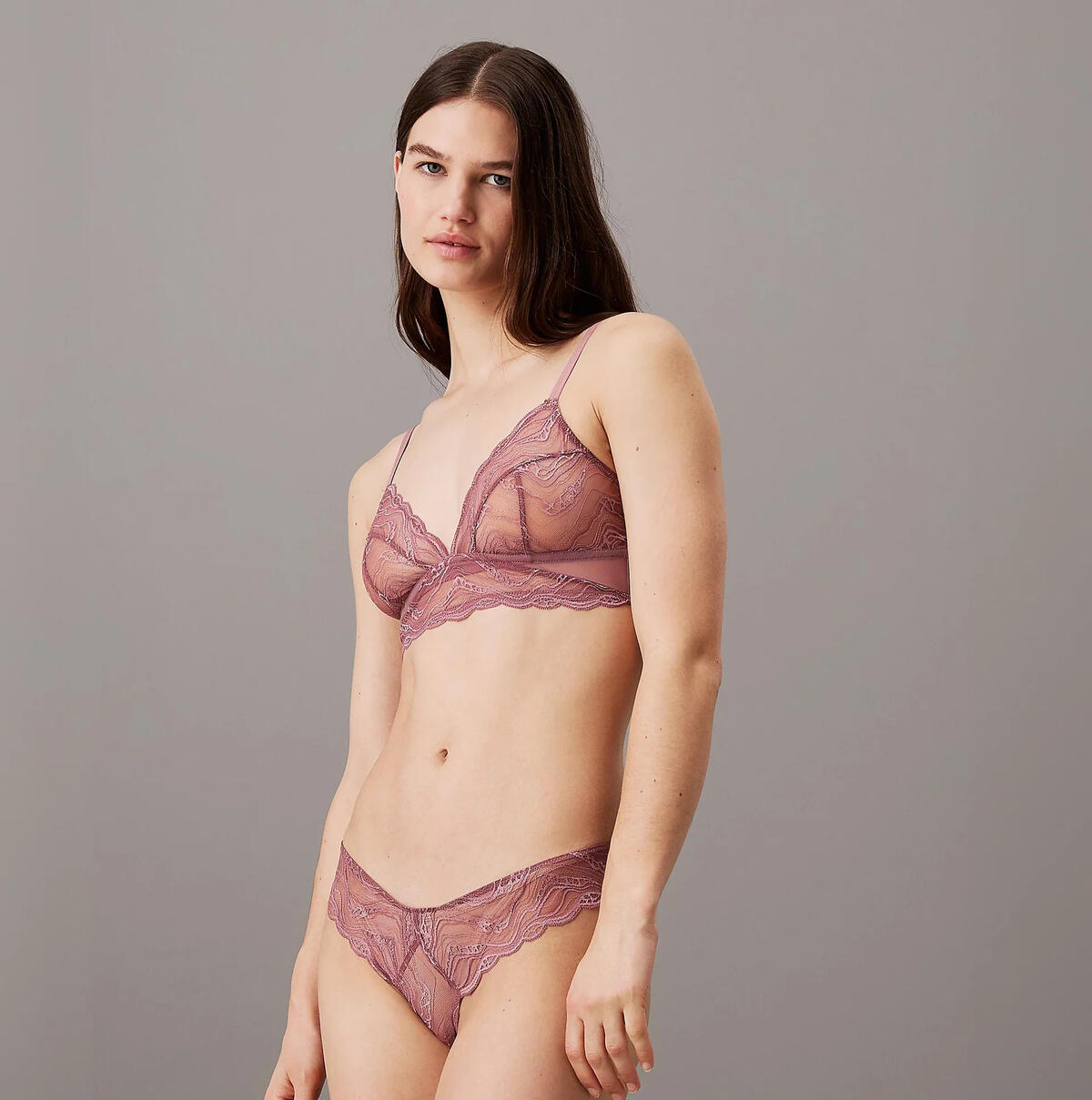 Calvin Klein UNLINED TRIANGLE, LKO Pembe Kadın Bralet