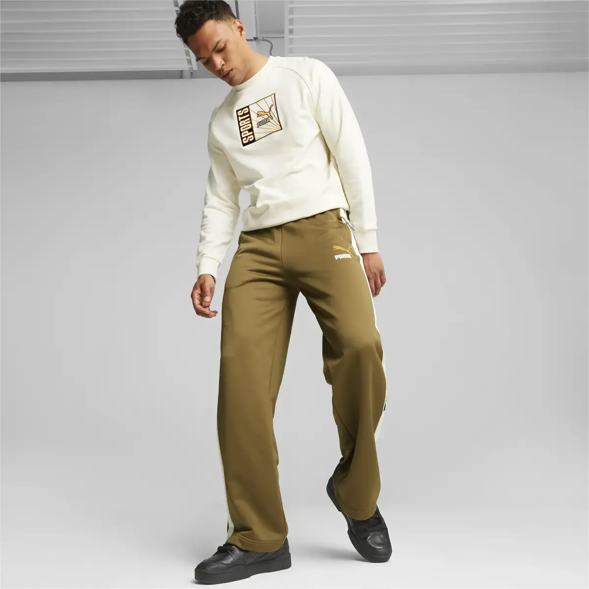 Puma T7 Track Pant Kahverengi Erkek Eşofman Altı