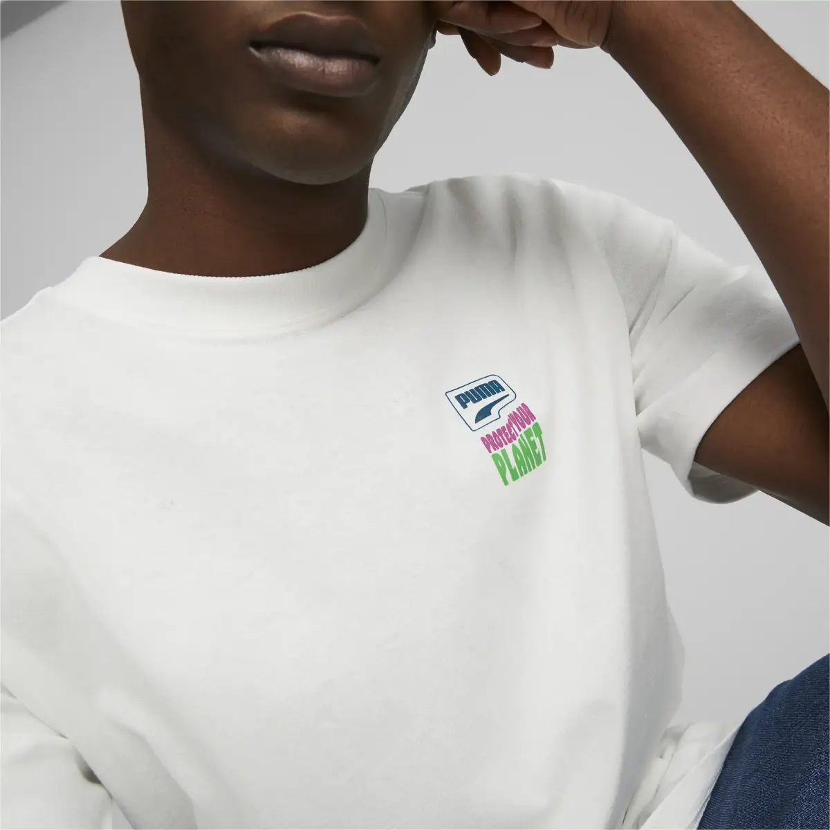 Puma DOWNTOWN Graphic Tee Beyaz Erkek Tshirt