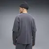 PUMA SELECT Essentials Longsleeve Gri Erkek Sweatshirt